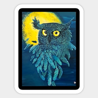 Moonlight Owl Sticker